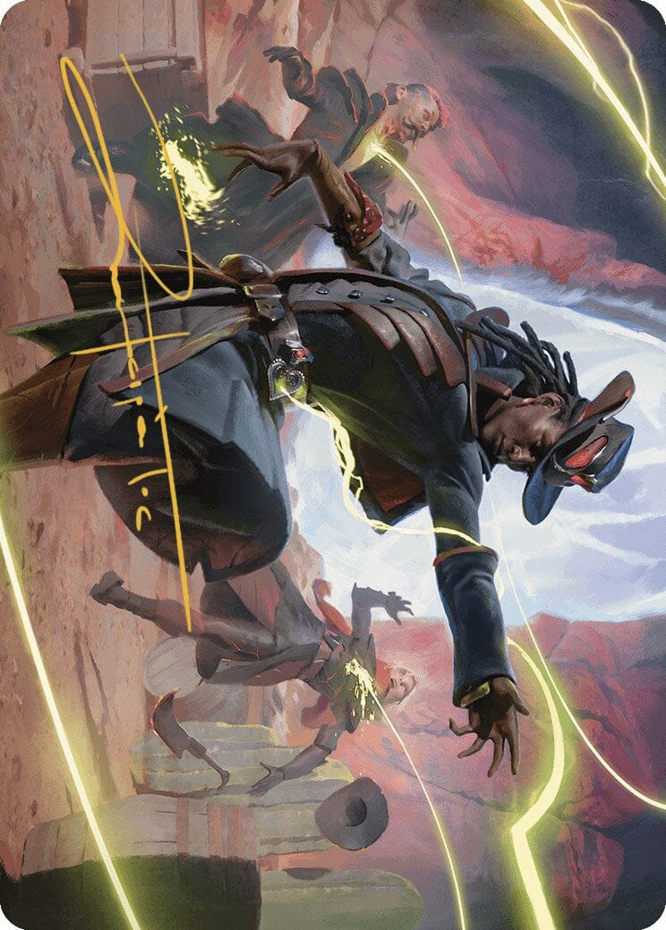 Lilah, Undefeated Slickshot Art Card (Gold-Stamped Signature) [Outlaws of Thunder Junction Art Series] MTG Single Magic: The Gathering  | Multizone: Comics And Games