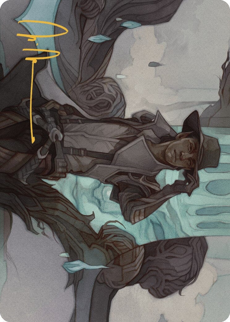 Kellan Joins Up Art Card (Gold-Stamped Signature) [Outlaws of Thunder Junction Art Series] MTG Single Magic: The Gathering  | Multizone: Comics And Games
