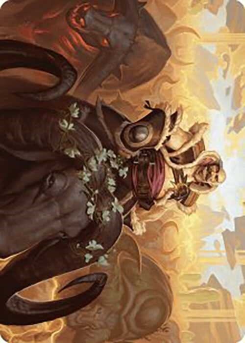 Bruse Tarl, Roving Rancher Art Card [Outlaws of Thunder Junction Art Series] MTG Single Magic: The Gathering  | Multizone: Comics And Games