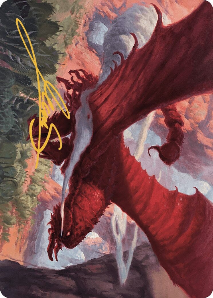 Stingerback Terror Art Card (Gold-Stamped Signature) [Outlaws of Thunder Junction Art Series] MTG Single Magic: The Gathering  | Multizone: Comics And Games