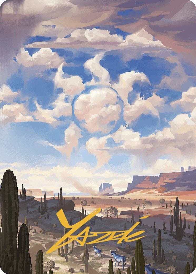 Plains Art Card (Gold-Stamped Signature) [Outlaws of Thunder Junction Art Series] MTG Single Magic: The Gathering  | Multizone: Comics And Games