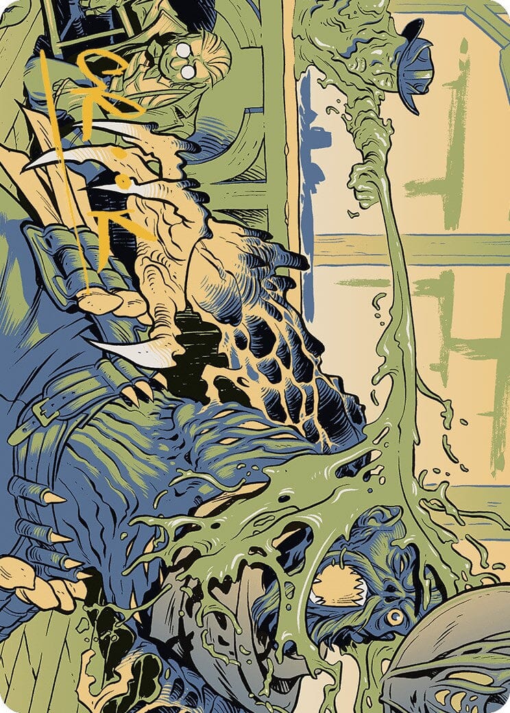 Voidslime Art Card (Gold-Stamped Signature) [Outlaws of Thunder Junction Art Series] MTG Single Magic: The Gathering  | Multizone: Comics And Games