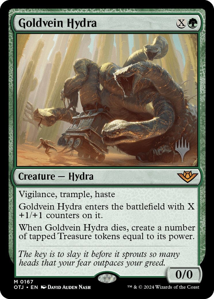 Goldvein Hydra (Promo Pack) [Outlaws of Thunder Junction Promos] MTG Single Magic: The Gathering  | Multizone: Comics And Games