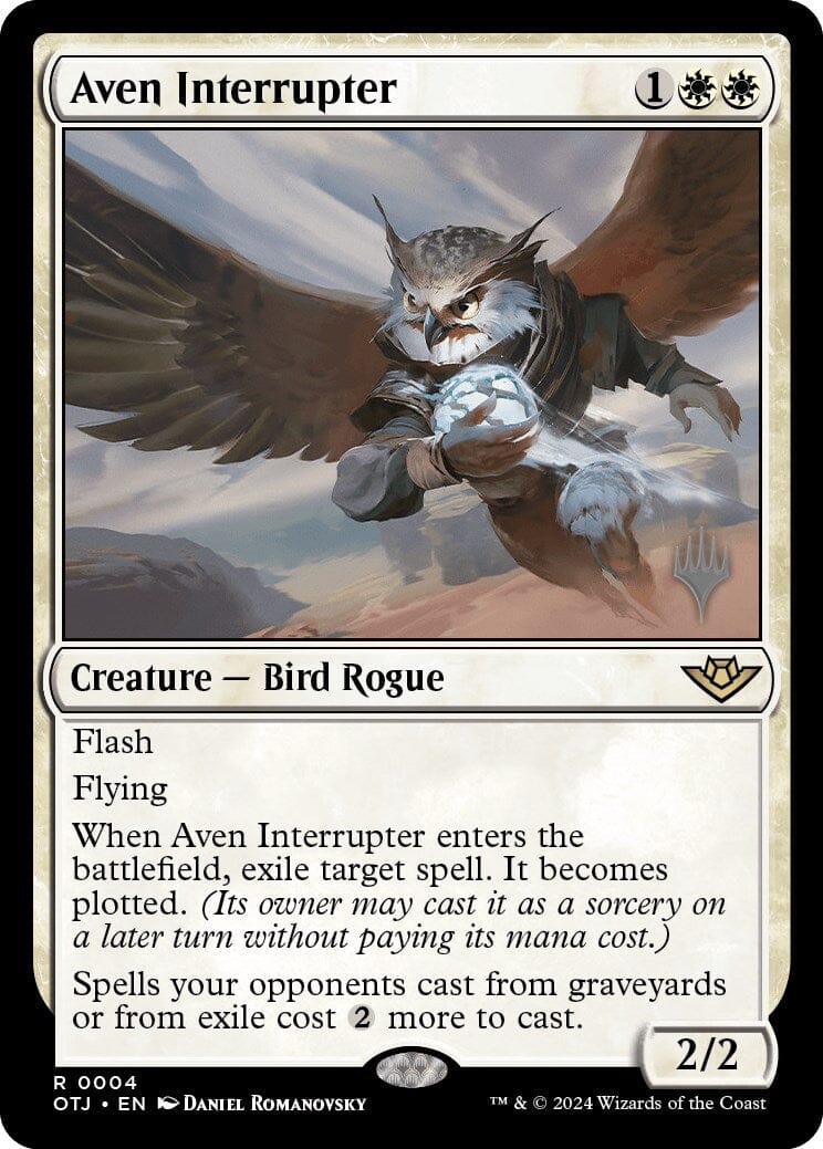 Aven Interrupter (Promo Pack) [Outlaws of Thunder Junction Promos] MTG Single Magic: The Gathering  | Multizone: Comics And Games