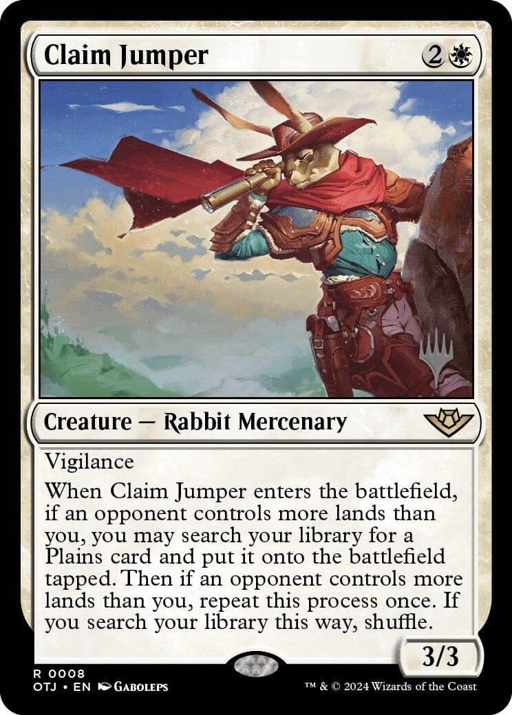 Claim Jumper (Promo Pack) [Outlaws of Thunder Junction Promos] MTG Single Magic: The Gathering  | Multizone: Comics And Games