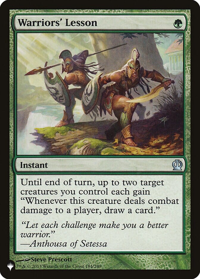 Warriors' Lesson [The List] MTG Single Magic: The Gathering  | Multizone: Comics And Games