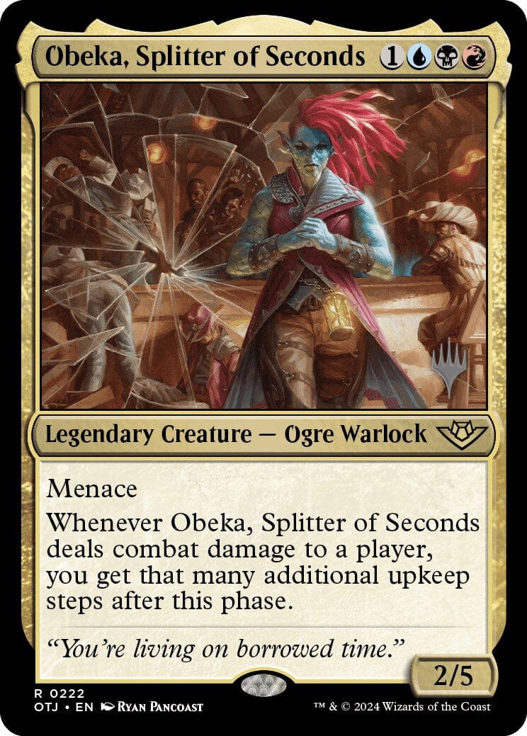 Obeka, Splitter of Seconds (Promo Pack) [Outlaws of Thunder Junction Promos] MTG Single Magic: The Gathering  | Multizone: Comics And Games