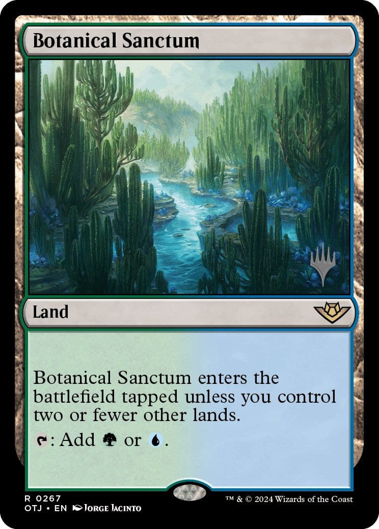 Botanical Sanctum (Promo Pack) [Outlaws of Thunder Junction Promos] MTG Single Magic: The Gathering  | Multizone: Comics And Games