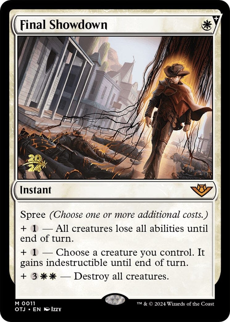 Final Showdown [Outlaws of Thunder Junction Prerelease Promos] MTG Single Magic: The Gathering  | Multizone: Comics And Games