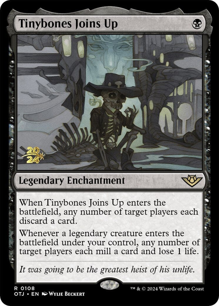 Tinybones Joins Up [Outlaws of Thunder Junction Prerelease Promos] MTG Single Magic: The Gathering  | Multizone: Comics And Games