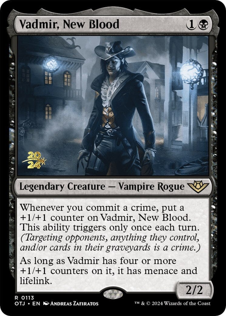 Vadmir, New Blood [Outlaws of Thunder Junction Prerelease Promos] MTG Single Magic: The Gathering  | Multizone: Comics And Games