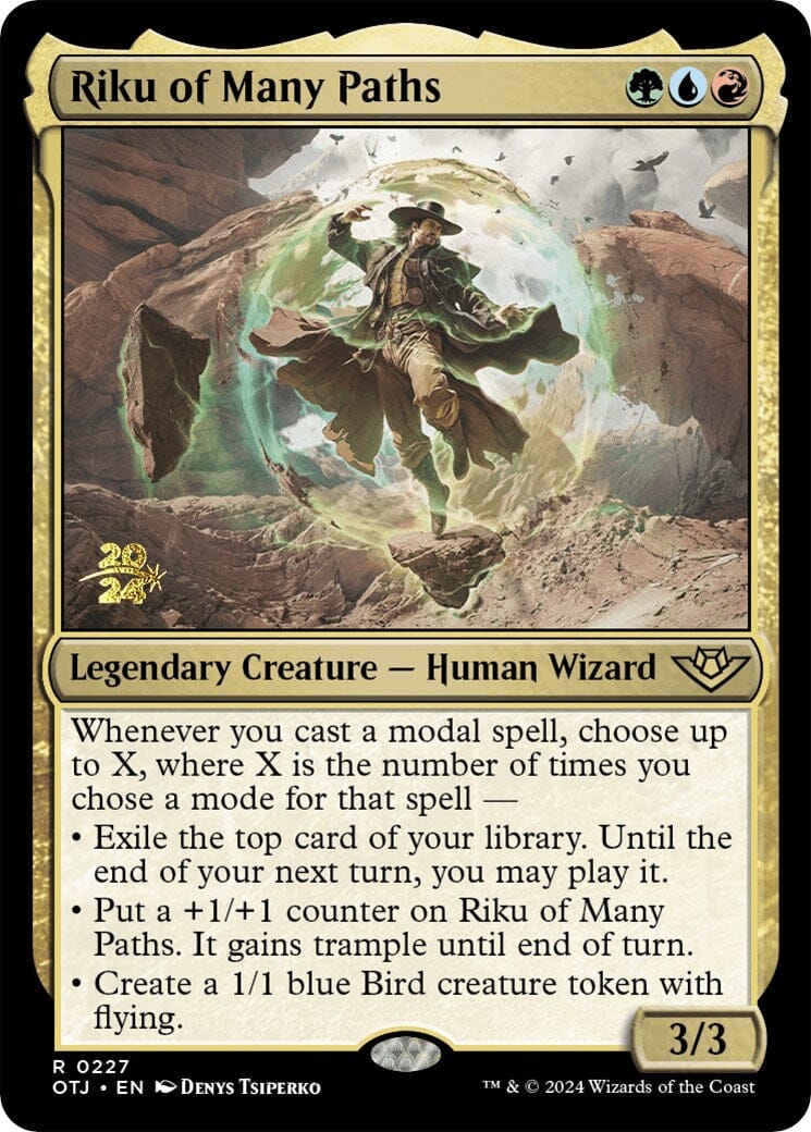Riku of Many Paths [Outlaws of Thunder Junction Prerelease Promos] MTG Single Magic: The Gathering  | Multizone: Comics And Games