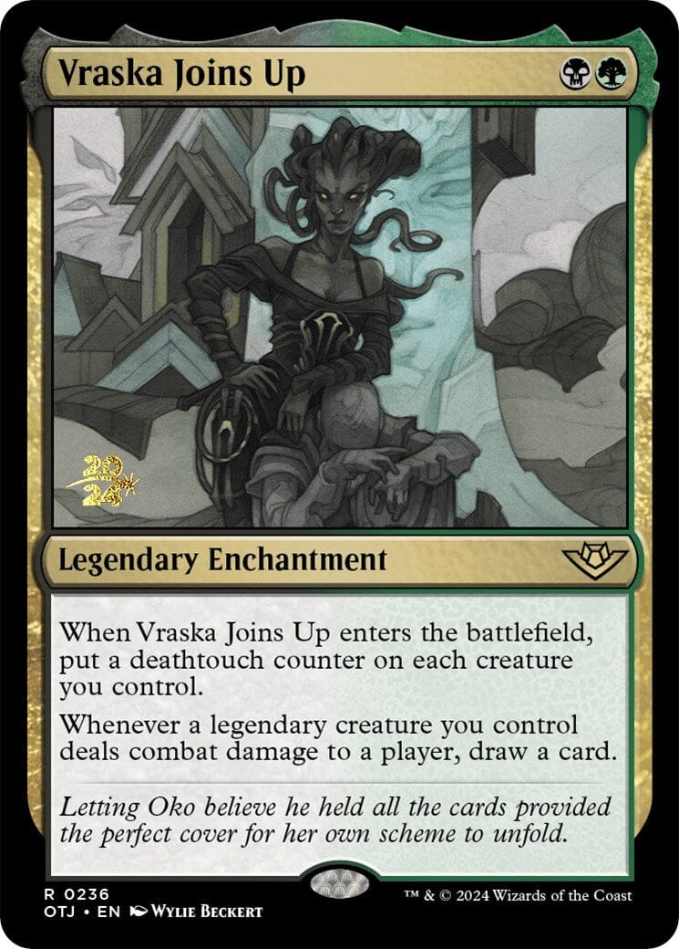 Vraska Joins Up [Outlaws of Thunder Junction Prerelease Promos] MTG Single Magic: The Gathering  | Multizone: Comics And Games