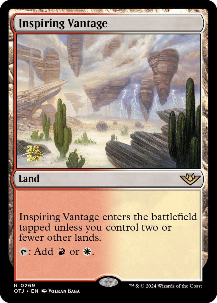 Inspiring Vantage (OTJ) [Outlaws of Thunder Junction Prerelease Promos] MTG Single Magic: The Gathering  | Multizone: Comics And Games