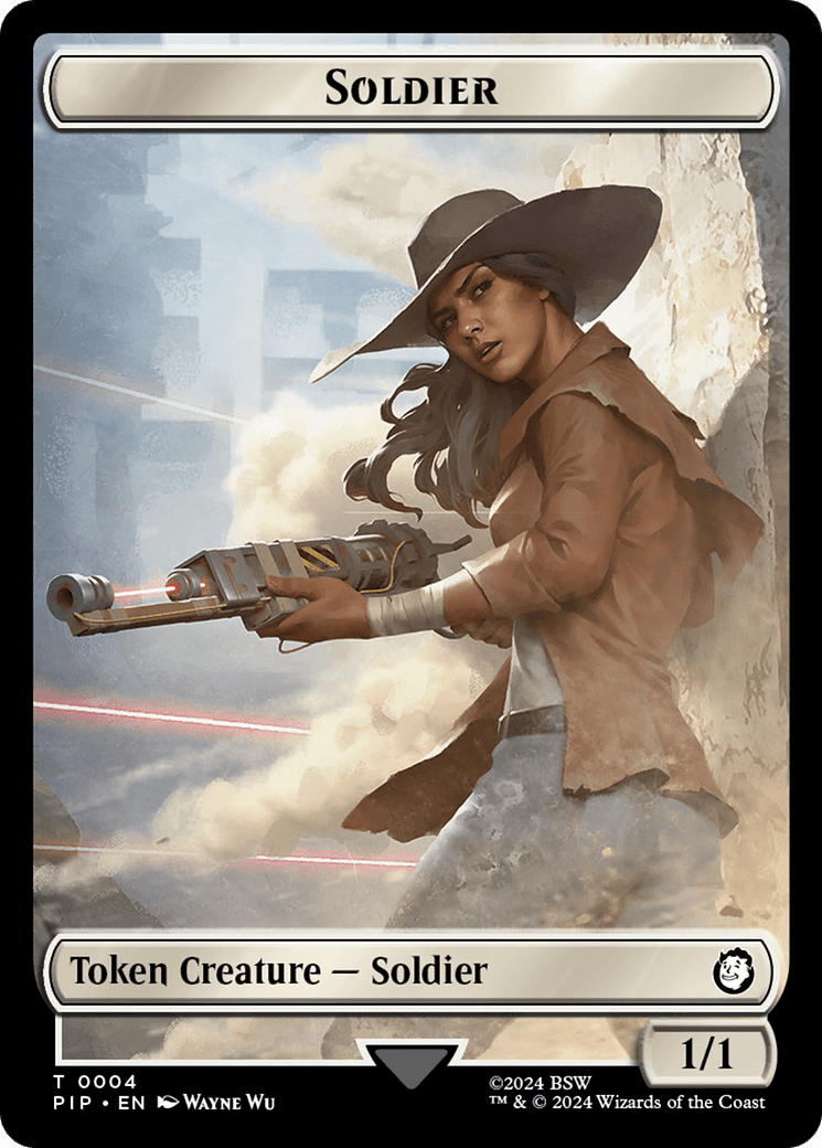 Treasure (0019) // Soldier (0004) Double-Sided Token [Fallout Tokens] MTG Single Magic: The Gathering  | Multizone: Comics And Games