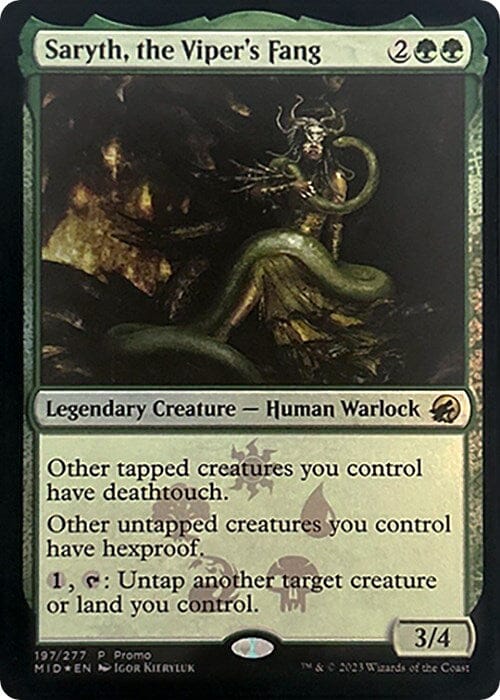 Saryth, the Viper's Fang [Media Promos] MTG Single Magic: The Gathering  | Multizone: Comics And Games