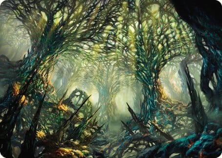 The Hunter Maze Art Card [Phyrexia: All Will Be One Art Series] MTG Single Magic: The Gathering  | Multizone: Comics And Games