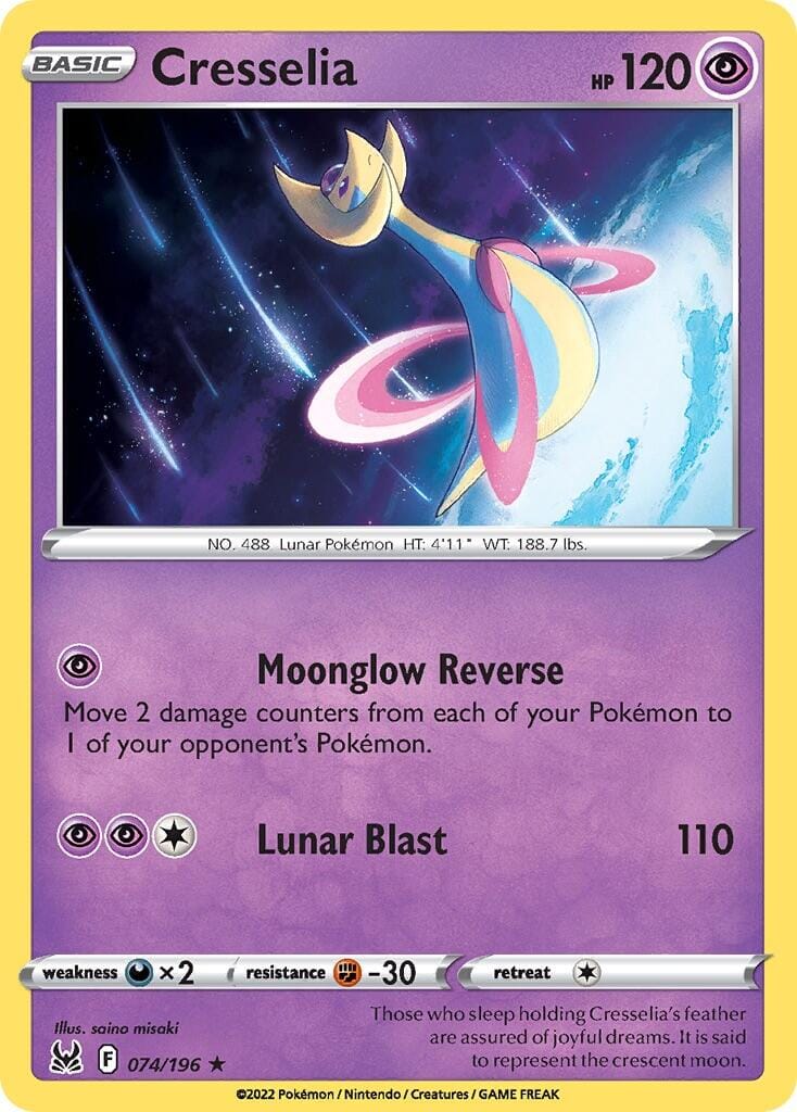 Cresselia (074/196) (Deck Exclusive) [Sword & Shield: Lost Origin] Pokemon Single Pokémon  | Multizone: Comics And Games