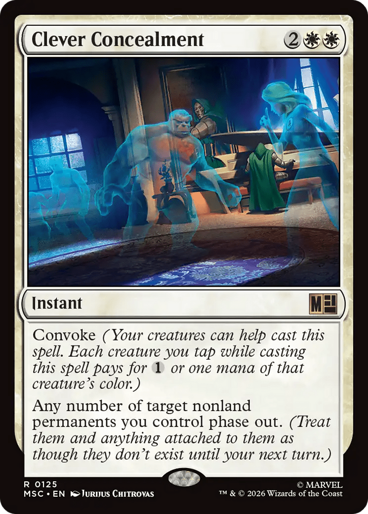 Clever Concealment (Surge Foil) [Marvel Super Heroes Commander] MTG Single Magic: The Gathering  | Multizone: Comics And Games