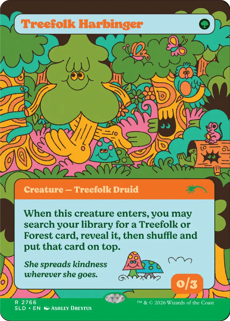 Treefolk Harbinger [Secret Lair Drop Series] MTG Single Magic: The Gathering  | Multizone: Comics And Games
