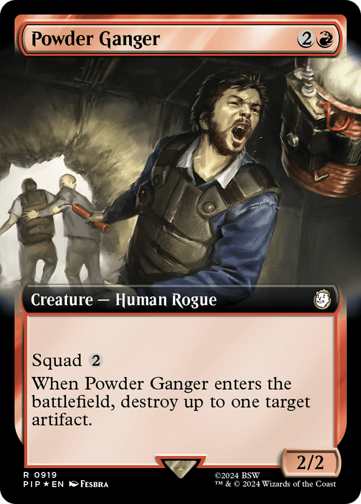 Powder Ganger (Extended Art) (Surge Foil) [Fallout] MTG Single Magic: The Gathering  | Multizone: Comics And Games