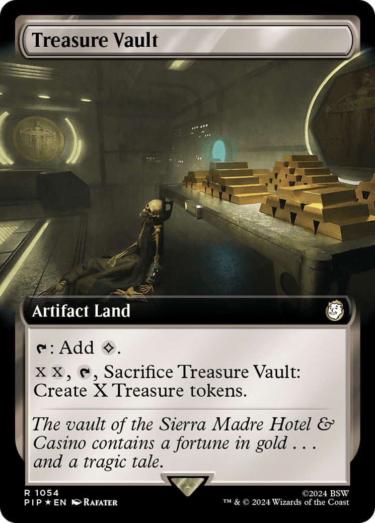 Treasure Vault (Extended Art) (Surge Foil) [Fallout] MTG Single Magic: The Gathering  | Multizone: Comics And Games