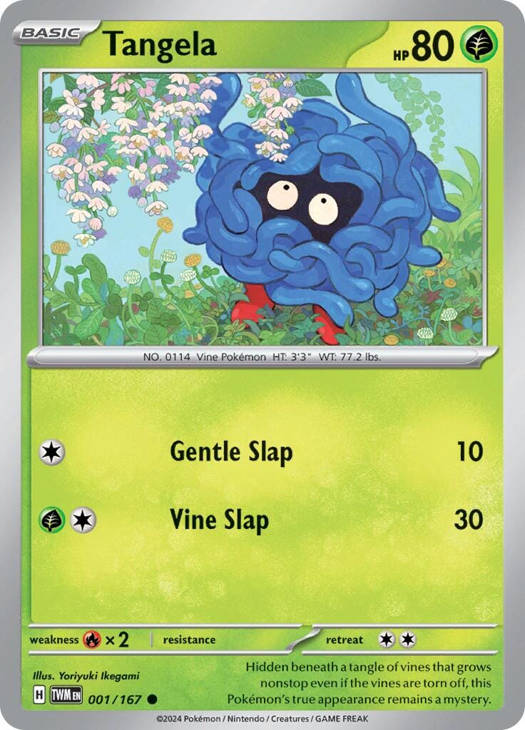 Tangela (001/167) [Scarlet & Violet: Twilight Masquerade] Pokemon Single Pokémon  | Multizone: Comics And Games