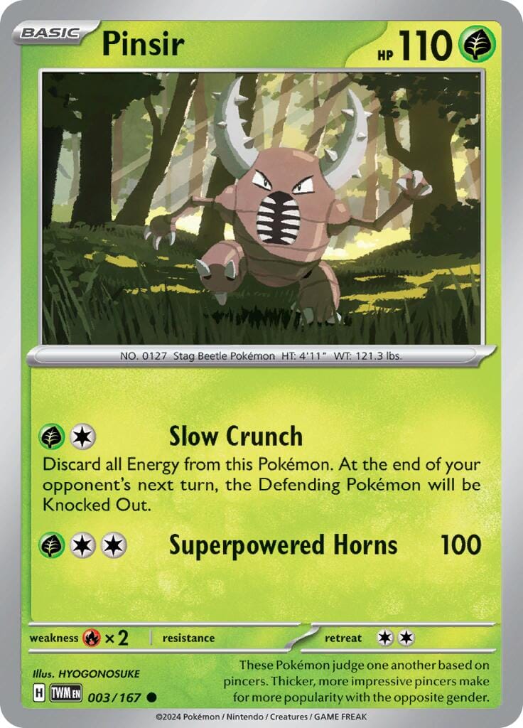 Pinsir (003/167) [Scarlet & Violet: Twilight Masquerade] Pokemon Single Pokémon  | Multizone: Comics And Games