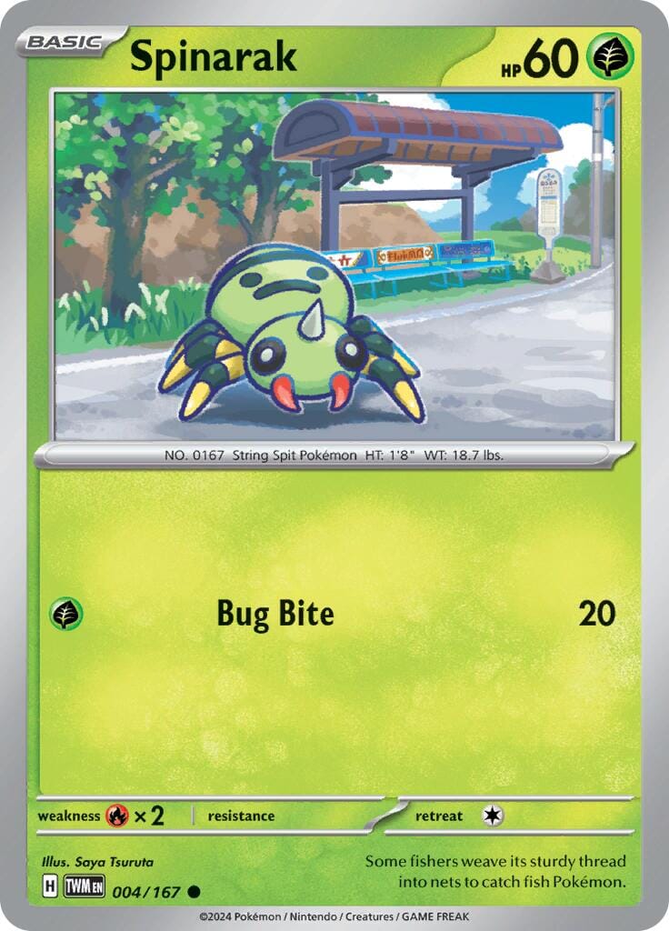 Spinarak (004/167) [Scarlet & Violet: Twilight Masquerade] Pokemon Single Pokémon  | Multizone: Comics And Games