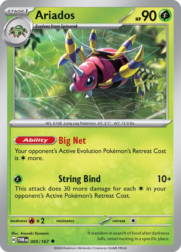 Ariados (005/167) [Scarlet & Violet: Twilight Masquerade] Pokemon Single Pokémon  | Multizone: Comics And Games