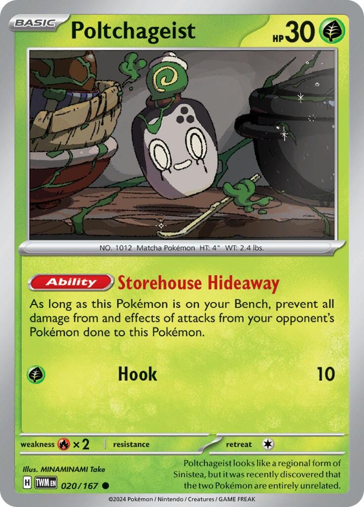 Poltchageist (020/167) [Scarlet & Violet: Twilight Masquerade] Pokemon Single Pokémon  | Multizone: Comics And Games