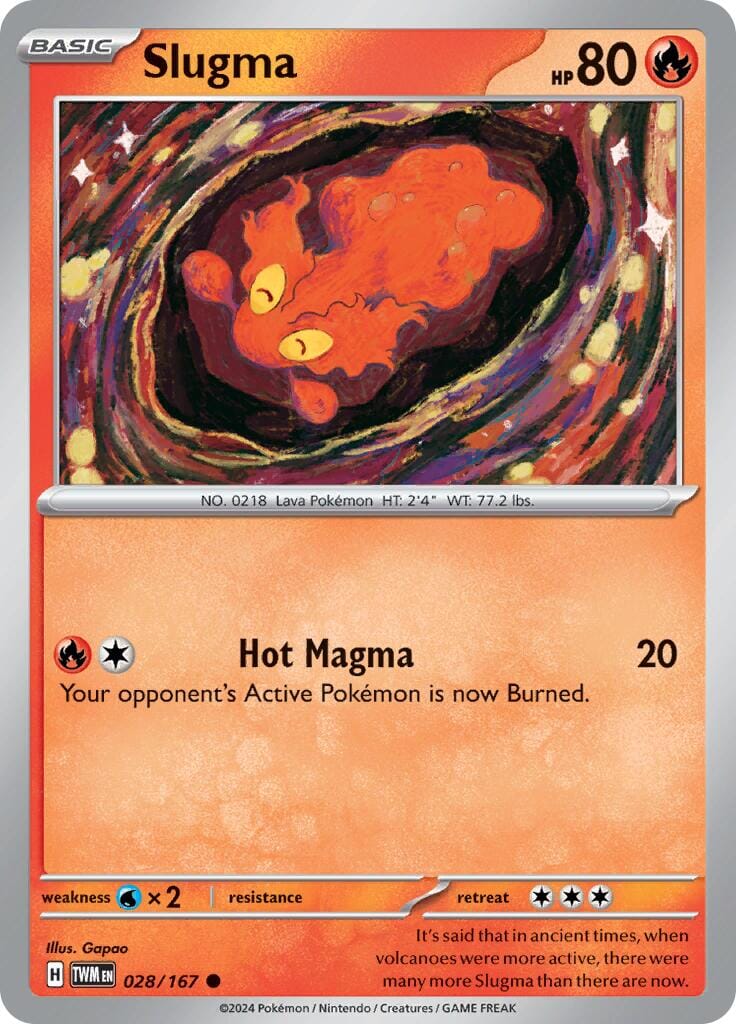 Slugma (028/167) [Scarlet & Violet: Twilight Masquerade] Pokemon Single Pokémon  | Multizone: Comics And Games