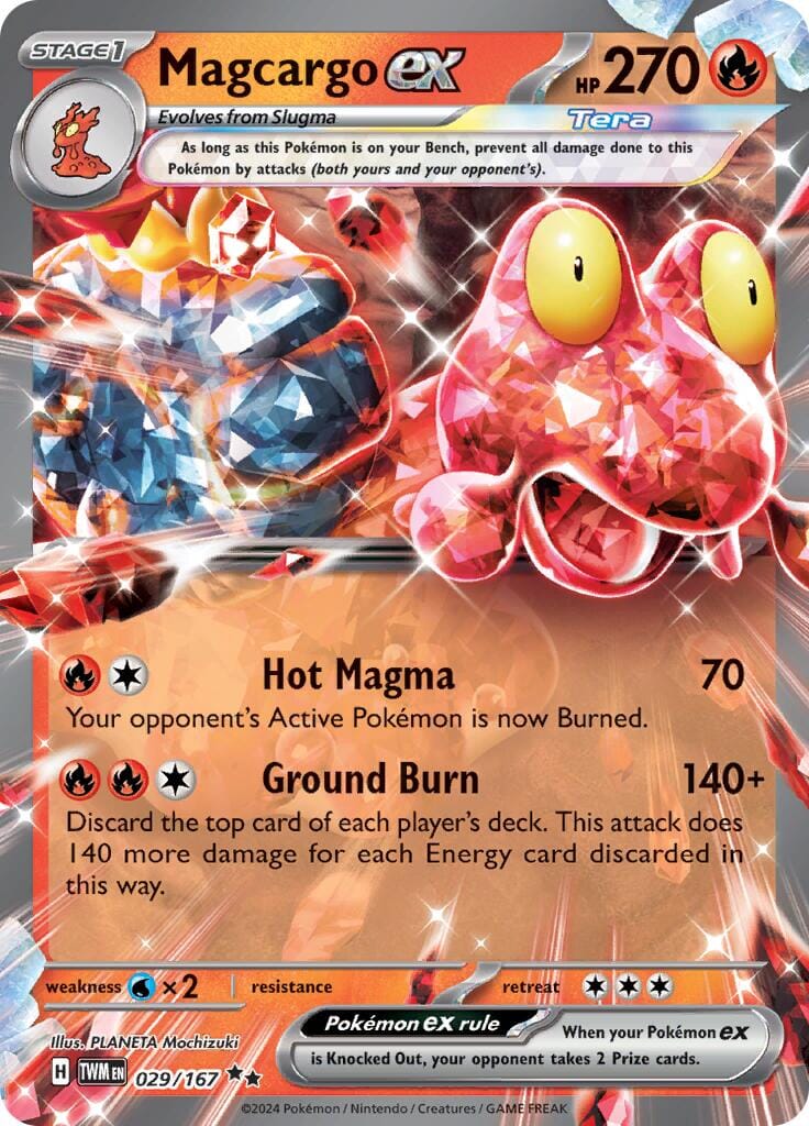 Magcargo ex (029/167) [Scarlet & Violet: Twilight Masquerade] Pokemon Single Pokémon  | Multizone: Comics And Games