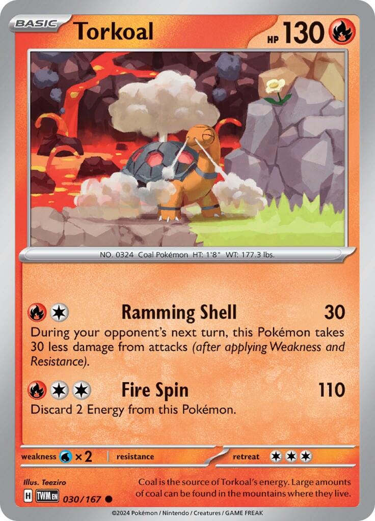 Torkoal (030/167) [Scarlet & Violet: Twilight Masquerade] Pokemon Single Pokémon  | Multizone: Comics And Games