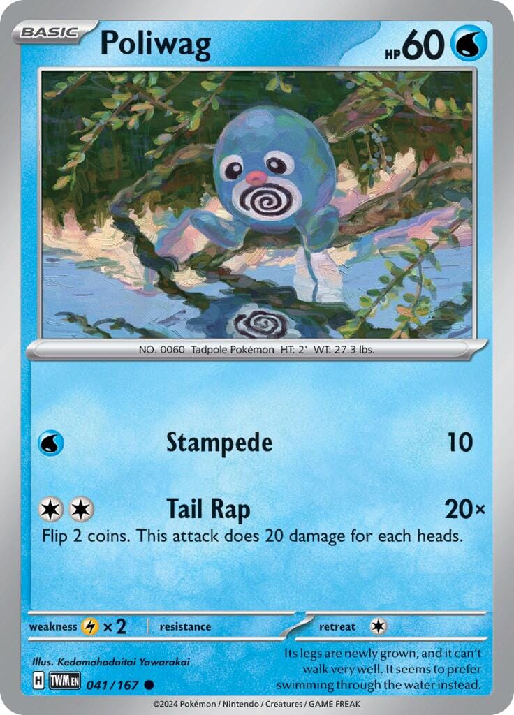 Poliwag (041/167) [Scarlet & Violet: Twilight Masquerade] Pokemon Single Pokémon  | Multizone: Comics And Games