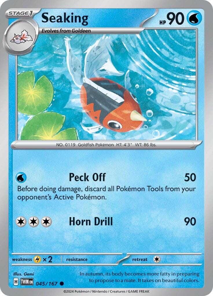 Seaking (045/167) [Scarlet & Violet: Twilight Masquerade] Pokemon Single Pokémon  | Multizone: Comics And Games