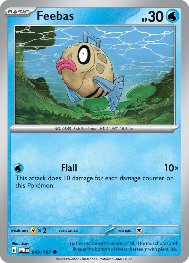 Feebas (049/167) [Scarlet & Violet: Twilight Masquerade] Pokemon Single Pokémon  | Multizone: Comics And Games