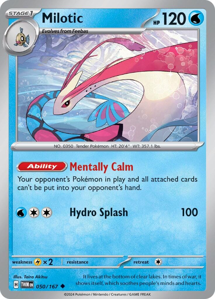 Milotic (050/167) [Scarlet & Violet: Twilight Masquerade] Pokemon Single Pokémon  | Multizone: Comics And Games