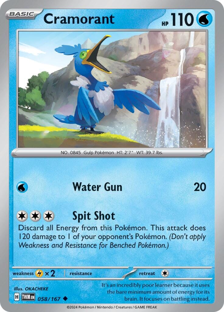 Cramorant (058/167) [Scarlet & Violet: Twilight Masquerade] Pokemon Single Pokémon  | Multizone: Comics And Games