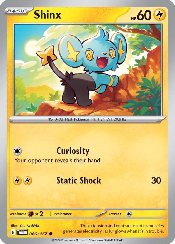 Shinx (066/167) [Scarlet & Violet: Twilight Masquerade] Pokemon Single Pokémon  | Multizone: Comics And Games