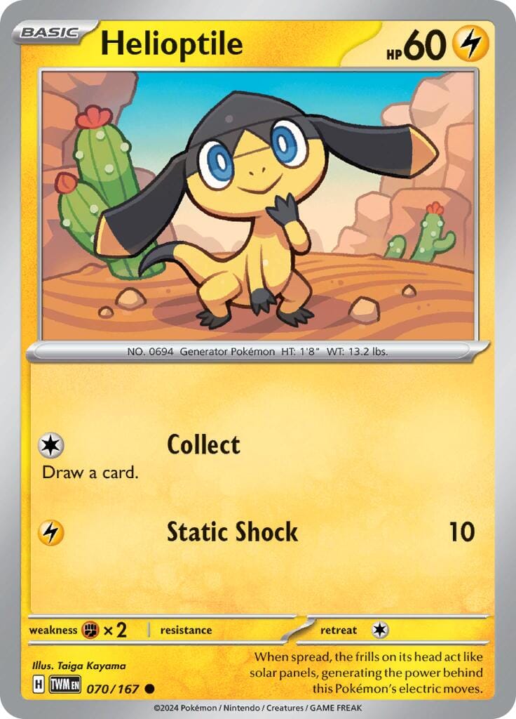 Helioptile (070/167) [Scarlet & Violet: Twilight Masquerade] Pokemon Single Pokémon  | Multizone: Comics And Games