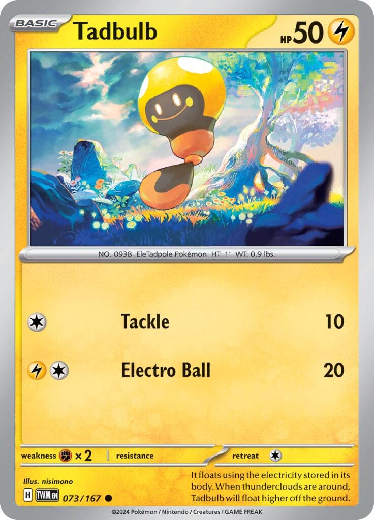 Tadbulb (073/167) [Scarlet & Violet: Twilight Masquerade] Pokemon Single Pokémon  | Multizone: Comics And Games