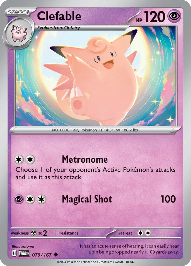 Clefable (079/167) [Scarlet & Violet: Twilight Masquerade] Pokemon Single Pokémon  | Multizone: Comics And Games
