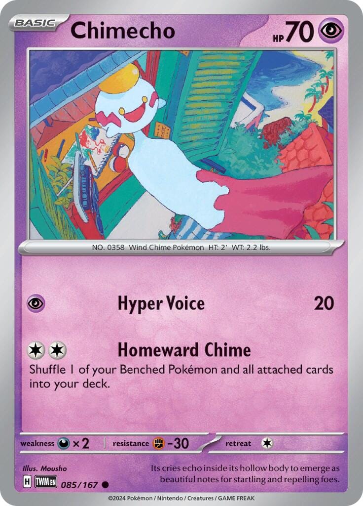 Chimecho (085/167) [Scarlet & Violet: Twilight Masquerade] Pokemon Single Pokémon  | Multizone: Comics And Games