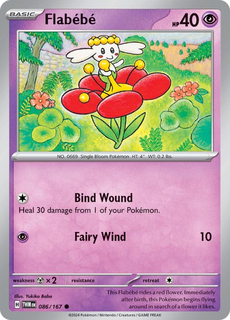 Flabebe (086/167) [Scarlet & Violet: Twilight Masquerade] Pokemon Single Pokémon  | Multizone: Comics And Games