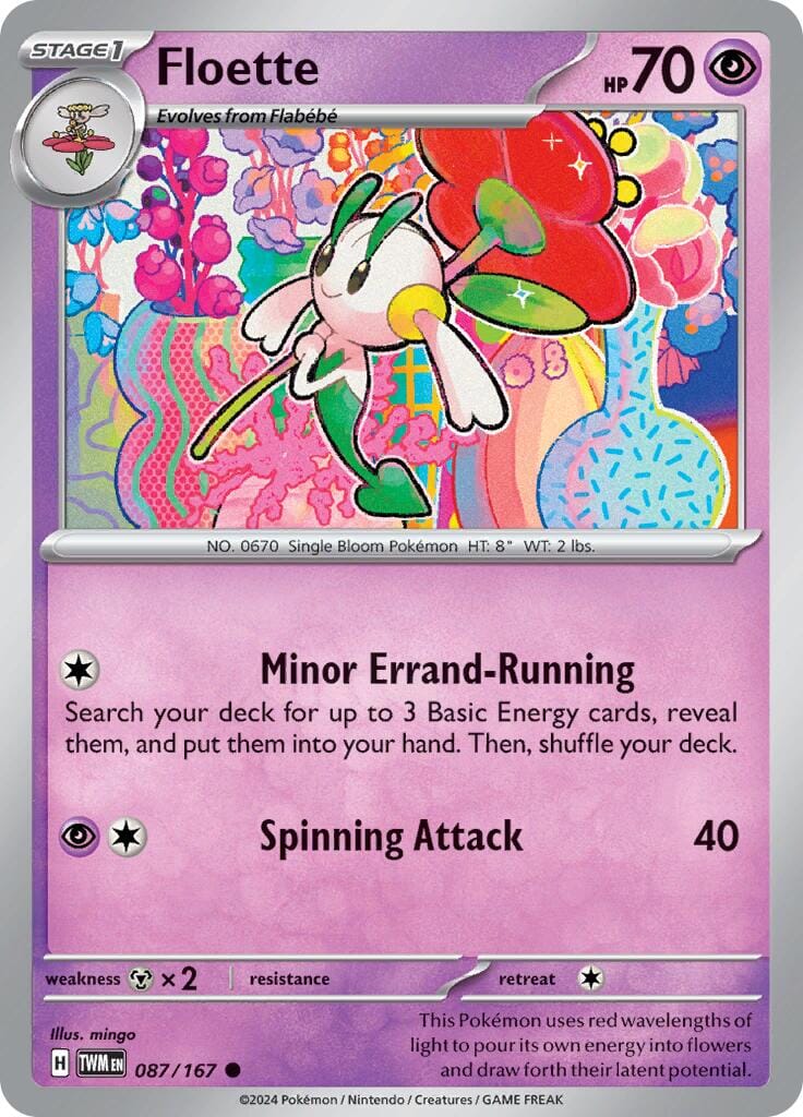 Floette (087/167) [Scarlet & Violet: Twilight Masquerade] Pokemon Single Pokémon  | Multizone: Comics And Games