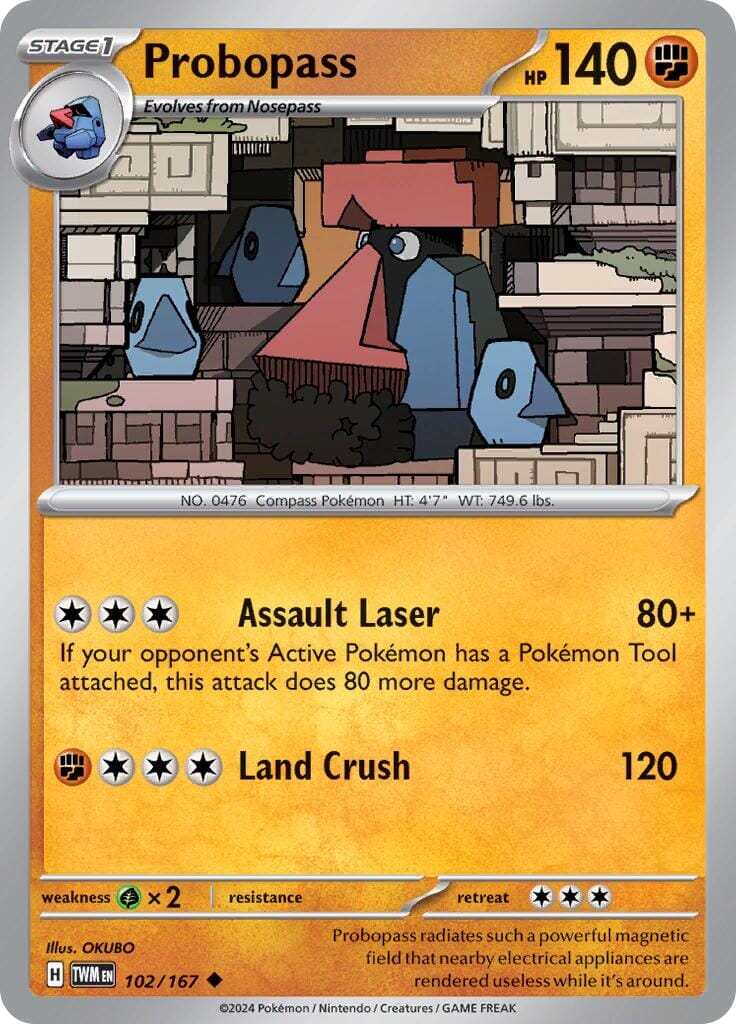Probopass (102/167) [Scarlet & Violet: Twilight Masquerade] Pokemon Single Pokémon  | Multizone: Comics And Games