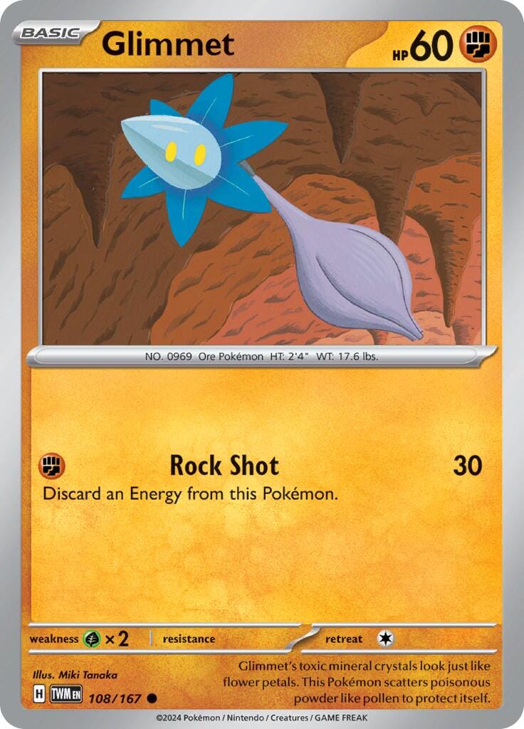Glimmet (108/167) [Scarlet & Violet: Twilight Masquerade] Pokemon Single Pokémon  | Multizone: Comics And Games