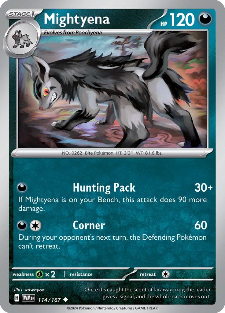 Mightyena (114/167) [Scarlet & Violet: Twilight Masquerade] Pokemon Single Pokémon  | Multizone: Comics And Games