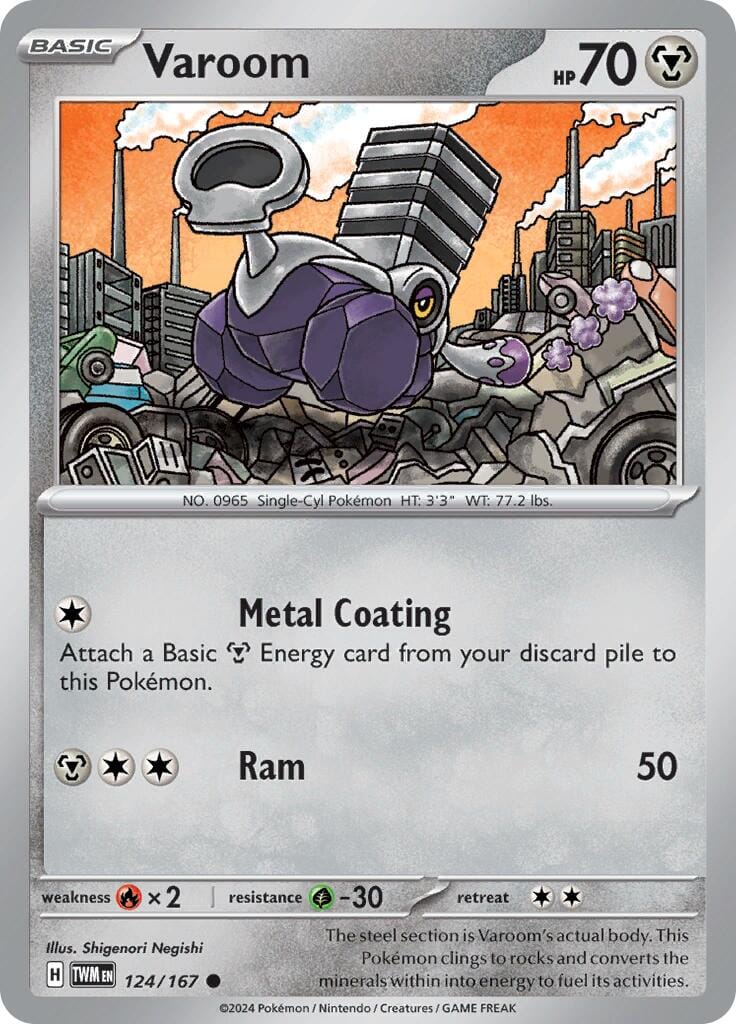 Varoom (124/167) [Scarlet & Violet: Twilight Masquerade] Pokemon Single Pokémon  | Multizone: Comics And Games